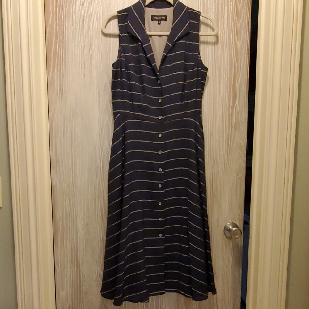 Jones New York navy midi dress